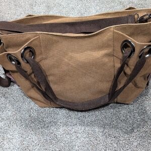 Brown Canvas Men's Bag